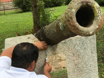 CANHÃO HISTÓRICO DO FORTE SÃO MATEUS É REPATRIADO PARA CABO FRIO APÓS 72 ANOS